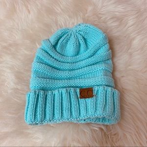 C.C turquoise beanie